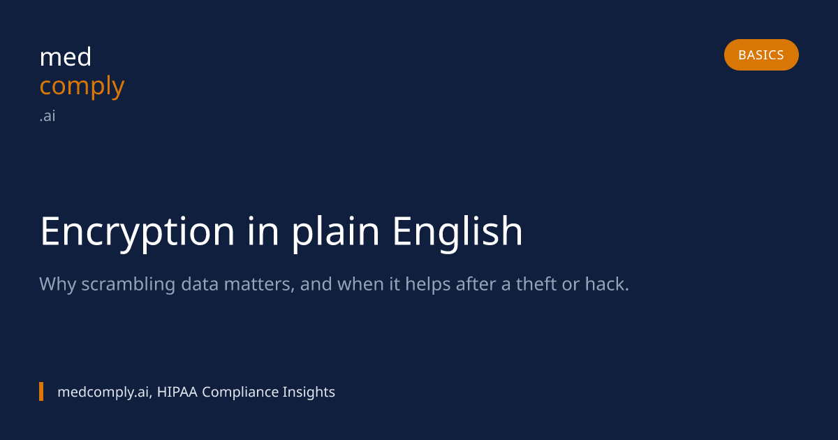 Encryption in plain English
